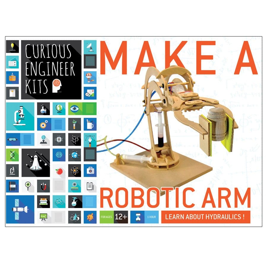Robotic Arm Kit Build Wood Hydraulic Robot Easily – HungryRobot