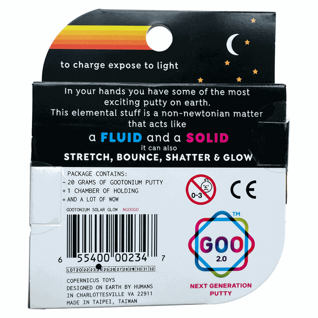 Copernicus Toys Toy Gootonium: Glowing Orange solar putty - 20g